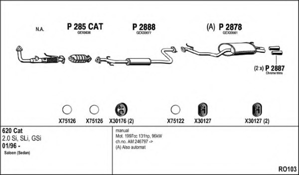 FENNO RO103 Exhaust System